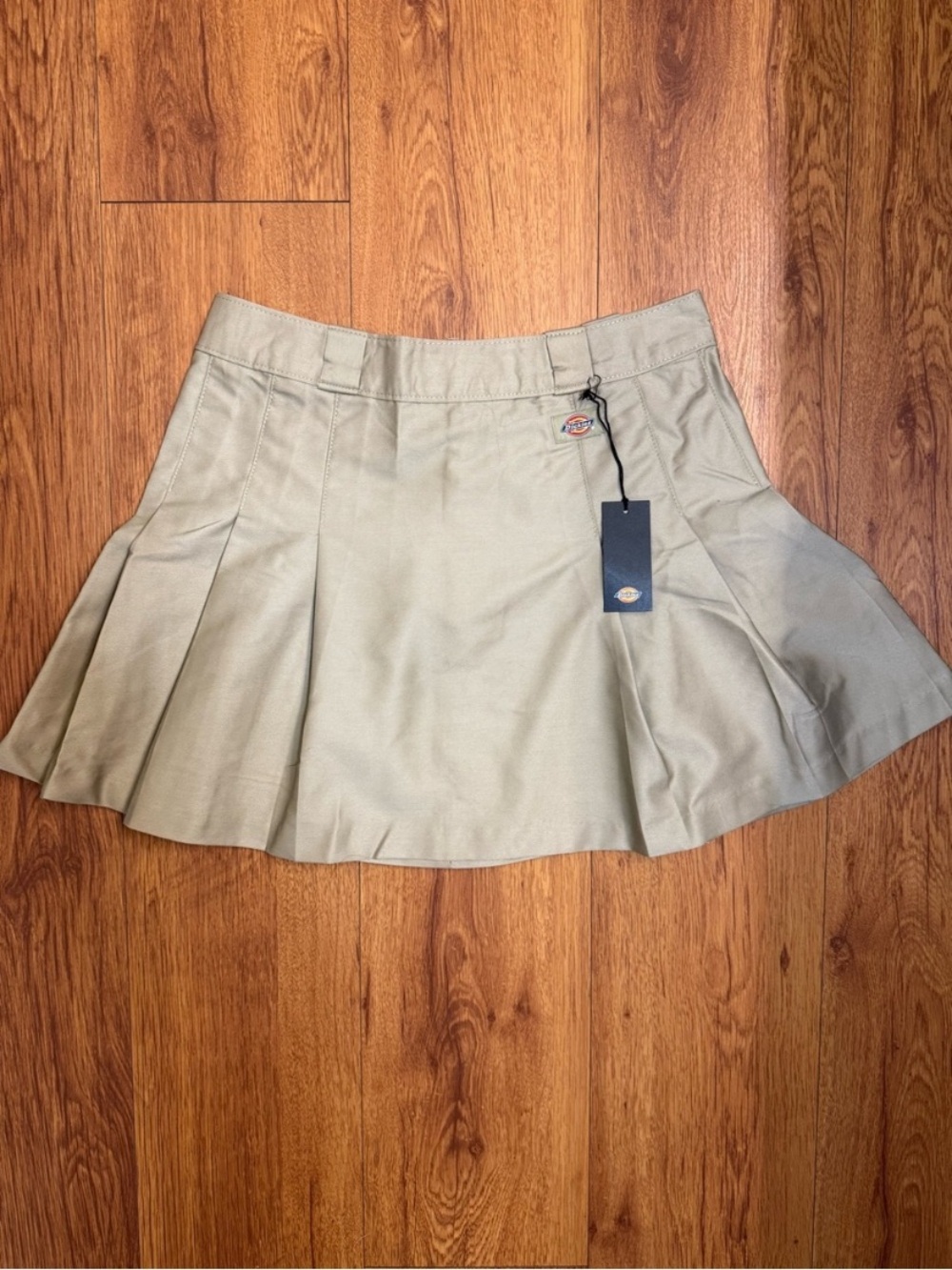 Dickies Tan Pleated Circle Skirt